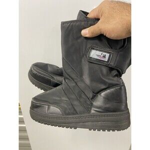 Snow Raining Black Insulated Faux Fur Lined Calf Snow Boots Size 9